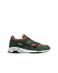 New Balance Green And Brown M1500 Suede Leather Sneakers