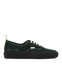Common Projects Green Four Hole Low Sneakers