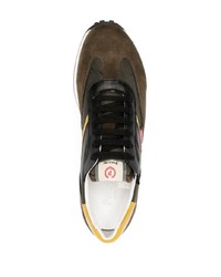 Pollini Hunter Panelled Low Top Sneakers