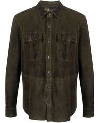 Polo Ralph Lauren Safari Cargo Pocket Suede Shirt