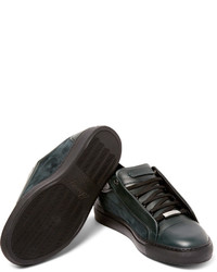Brioni James Suede And Leather Sneakers