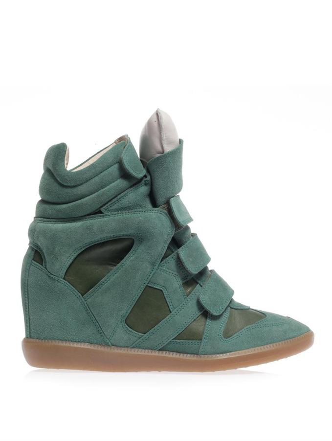 Isabel Burt Suede And Leather Wedge Trainers, | MATCHESFASHION.COM