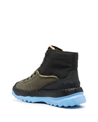 Camper Contrast Sole Lace Up Boots