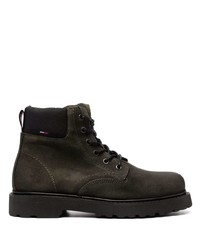 Tommy Hilfiger Lace Up Suede Ankle Boots