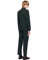 Dries Van Noten Green Single Breasted Suit
