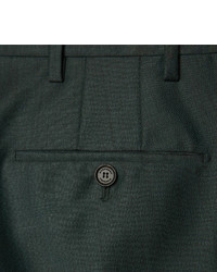 Burberry Prorsum Dark Green Slim Fit Mohair And Wool Blend Suit Trousers