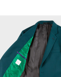 Paul Smith The Soho Tailored Fit Dark Green Wool Suit To Travel In