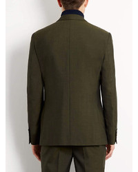 Topman Dark Green Tonic Skinny Suit Jacket