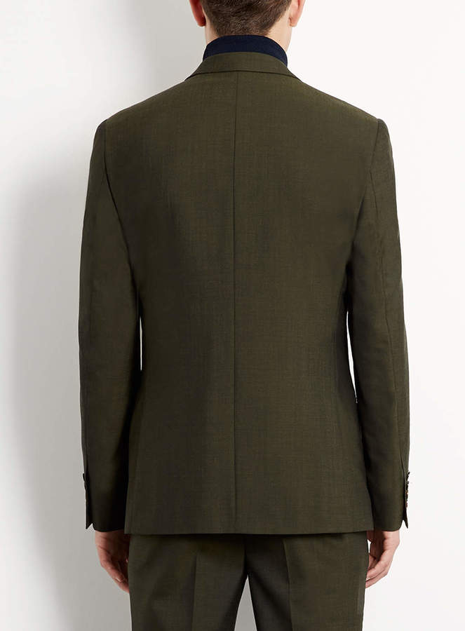 Topman Dark Green Tonic Skinny Suit Jacket, $300 | Topman | Lookastic