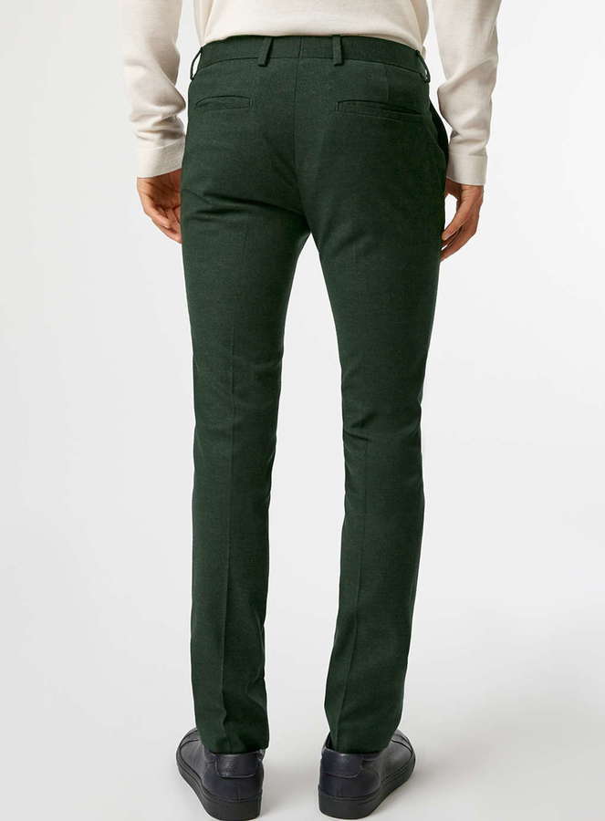 Topman Dark Green Ultra Skinny Fit Suit Pants, $120 | Topman | Lookastic