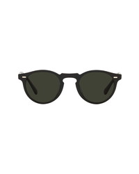 Oliver Peoples 47mm Polarized Round Folding Sunglasses