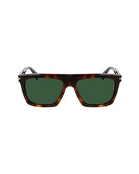 Lanvin 57mm Rectangular Sunglasses