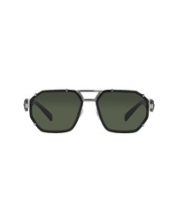 Versace 58mm Aviator Sunglasses