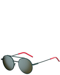 Fendi Air Circular Metal Sunglasses