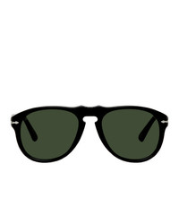Persol Black And Green Aviator Sunglasses