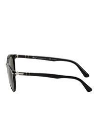 Persol Black And Green Round Sunglasses