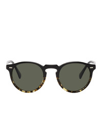 Oliver Peoples Black And Yellow Peck Estate Edition Gregory Peck Sunglasses