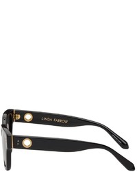 Linda Farrow Black Deni Sunglasses