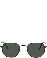 Ray-Ban Black Flat Hexagonal Sunglasses