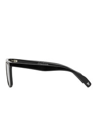 Yohji Yamamoto Black Flat Top Sunglasses