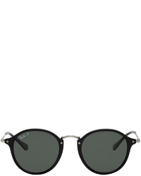 Ray-Ban Black Fleck Round Sunglasses