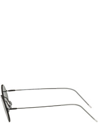 Giorgio Armani Black Oval Sunglasses