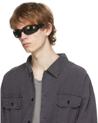 Ray-Ban Black Rb4338 Rectangular Sunglasses