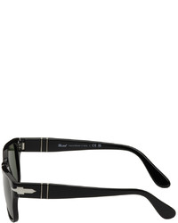 Persol Black Rectangular Sunglasses
