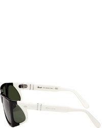 JW Anderson Black White Persol Edition Wide Frame Sunglasses
