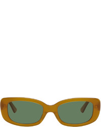 Undercover Brown Rectangular Sunglasses