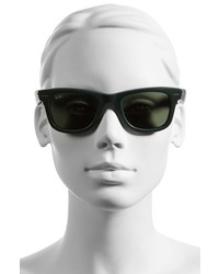 Ray-Ban Classic Wayfarer Leather 50mm Polarized Sunglasses