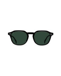 Raen Clyve 52mm Polarized Sunglasses In Crystal Black Green Polar At Nordstrom