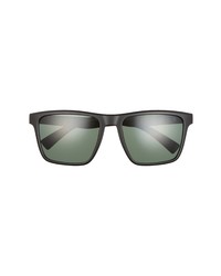 Hurley Cobblestones 57mm Polarized Square Sunglasses