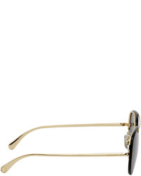 Versace Gold Medusa Glam Pilot Sunglasses