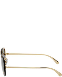 Versace Gold Medusa Glam Pilot Sunglasses