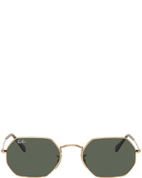 Ray-Ban Gold Octagonal Classic Sunglasses