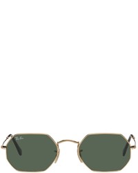 Ray-Ban Gold Octagonal Classic Sunglasses