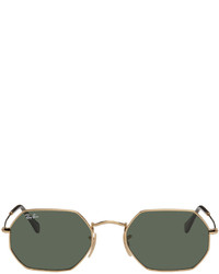 Ray-Ban Gold Octagonal Sunglasses