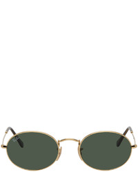 Ray-Ban Gold Rb3547n Flat Oval Sunglasses
