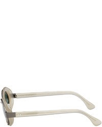 Dries Van Noten Gray Linda Farrow Edition Round Sunglasses
