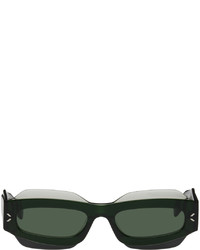 McQ Green Rectangular Sunglasses