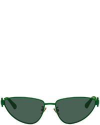 Bottega Veneta Green Turn Cat Eye Sunglasses