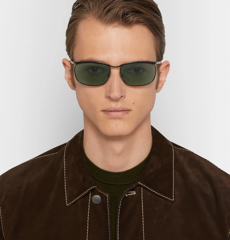 Persol Key West Rectangle Frame Acetate Polarised Sunglasses, $146