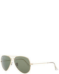 Ray-Ban Original Aviator Polarized Sunglasses Green