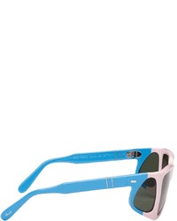 JW Anderson Pink Blue Persol Edition Wide Frame Sunglasses