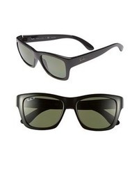 Ray-Ban Square Glam 53mm Polarized Sunglasses Green One Size