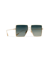 Kaleos Stamper D Frame Gold Tone Sunglasses