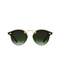 KREWE Stl 63mm Round Sunglasses In Matchagreen At Nordstrom