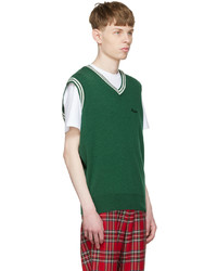 Manors Golf Green Wool Vest