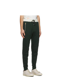 Paul Smith Green And Off White Contrast Lounge Pants